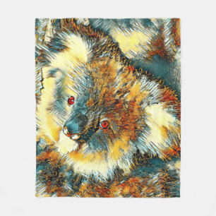 AnimalArt_Bear_005 Fleecedecke