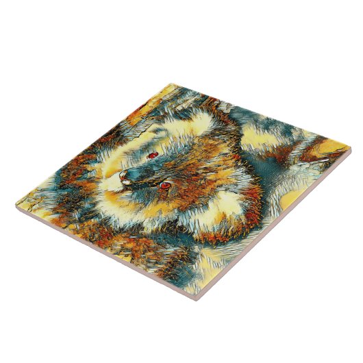 AnimalArt_Bear_005 Fliese (Seite)