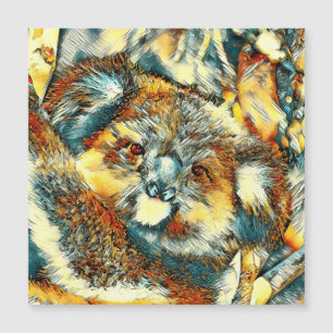 AnimalArt_Bear_006 Magnetkarte