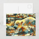 AnimalArt_Bear_010 Postkarte (Vorne/Hinten)