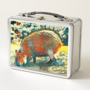 AnimalArt_Biber_001 Metall Brotdose