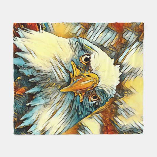 AnimalArt_Bird_004 Fleecedecke (Vorderseite (Horizontal))