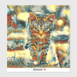AnimalArt_Cat_031 Aufkleber