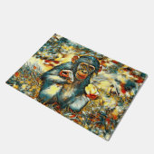 AnimalArt_Chimpanzee_003 Fußmatte (Schrägansicht)