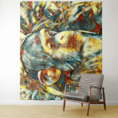 AnimalArt_Chimpanzee_012 Wandteppich (Beispiel)
