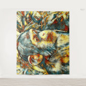 AnimalArt_Chimpanzee_012 Wandteppich (Vorderseite)