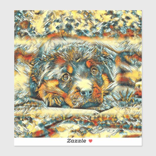 AnimalArt_Dog_001 Aufkleber (Blatt)