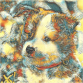 AnimalArt_Dog_002 Aufkleber (Vorderseite)