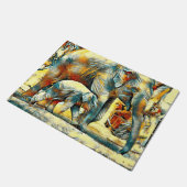 AnimalArt_Elephant_002 Fußmatte (Schrägansicht)