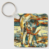 AnimalArt_Elephant_003 Schlüsselanhänger (Vorderseite)