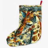 AnimalArt_Giraffe_002 Großer Weihnachtsstrumpf (Rückseite)