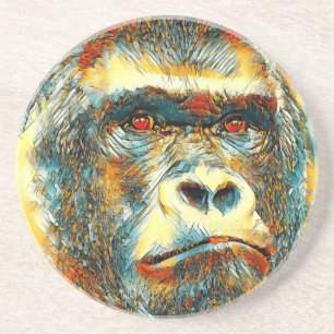 AnimalArt_Gorilla_003 Getränkeuntersetzer