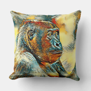 AnimalArt_Gorilla_004 Kissen