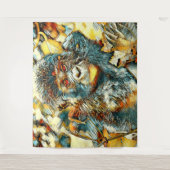 AnimalArt_Gorilla_005 Wandteppich (Vorderseite)