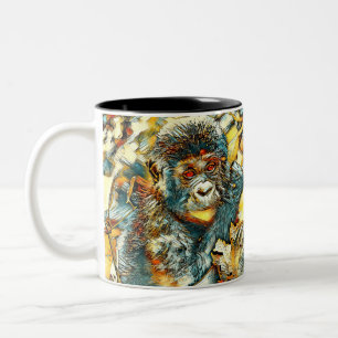 AnimalArt_Gorilla_005 Zweifarbige Tasse