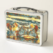 AnimalArt_Hippo_001 Metall Brotdose (Rückseite)