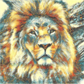 AnimalArt_Lion_005 Aufkleber (Vorderseite)