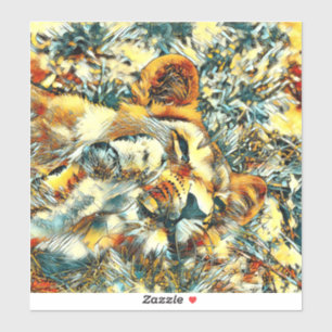 AnimalArt_Lion_008 Aufkleber
