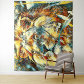 AnimalArt_Lion_009 Wandteppich (Beispiel)