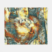 AnimalArt_Lion_033 Fleecedecke (Vorderseite (Horizontal))