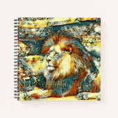 AnimalArt_Lion_033 Notizblock (Vorderseite)