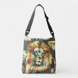 AnimalArt_Lion_07 Tragetaschen Mit Langen Trägern