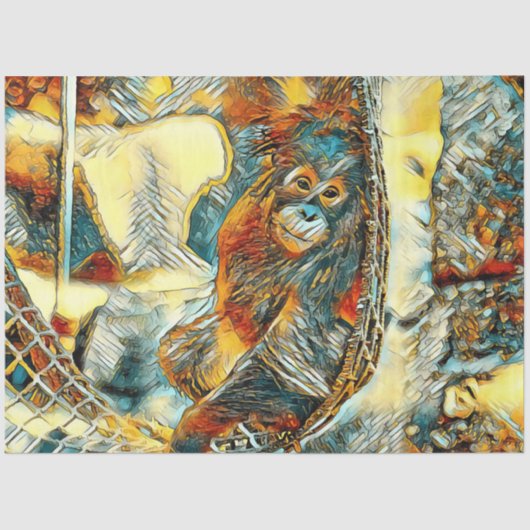 AnimalArt_OrangUtan_20170605_by_JAMColors Seidenpapier (Vorderseite)