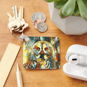 AnimalArt_Owl_002 Schlüsselanhänger