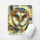 AnimalArt_Owl_010 Mousepad (Mit Mouse)