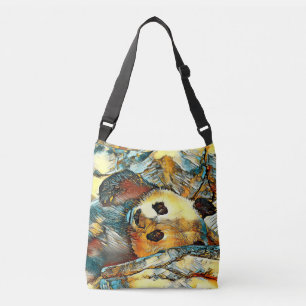 AnimalArt_Panda_002 Tragetaschen Mit Langen Trägern