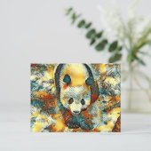 AnimalArt_Panda_006 Postkarte (Stehend Vorderseite)
