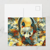 AnimalArt_Panda_006 Postkarte (Vorne/Hinten)