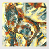 AnimalArt_Sloth_002 Fensteraufkleber (Blatt)