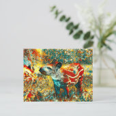 AnimalArt_Tapir_001 Postkarte (Stehend Vorderseite)