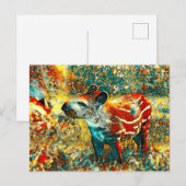 AnimalArt_Tapir_001 Postkarte (Vorne/Hinten)
