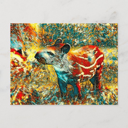 AnimalArt_Tapir_001 Postkarte (Vorderseite)