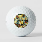 AnimalArt_Wolf_003 Golfball (Vorderseite)