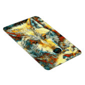 AnimalArt_Wolf_003 Magnet (Rechte Seite)