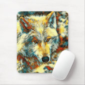 AnimalArt_Wolf_003 Mousepad (Mit Mouse)