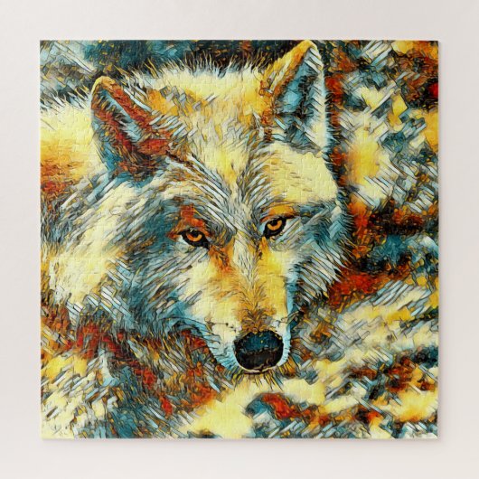 AnimalArt_Wolf_003 Puzzle (Vertikal)