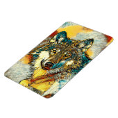 AnimalArt_Wolf_010 Magnet (Linke Seite)