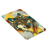 AnimalArt_Wolf_010 Magnet (Rechte Seite)
