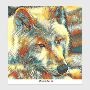 AnimalArt_Wolf_07 Aufkleber