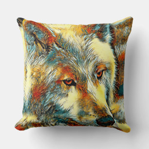 AnimalArt_Wolf_07 Kissen