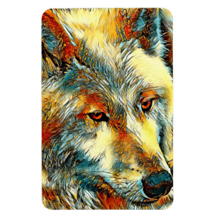 AnimalArt_Wolf_07 Magnet