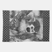 AnimalArtBW_Monkey_002 Geschirrtuch (Horizontal)
