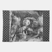 AnimalArtBW_OrangUtan_001 Geschirrtuch (Horizontal)