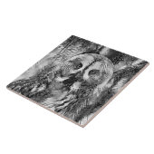 AnimalArtBW_Owl_001 Fliese (Seite)