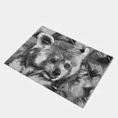 AnimalArtBW_RedPanda_003 Fußmatte (Schrägansicht)