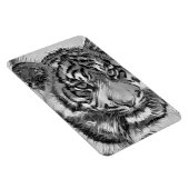 AnimalArtBW_Tiger_009 Magnet (Rechte Seite)